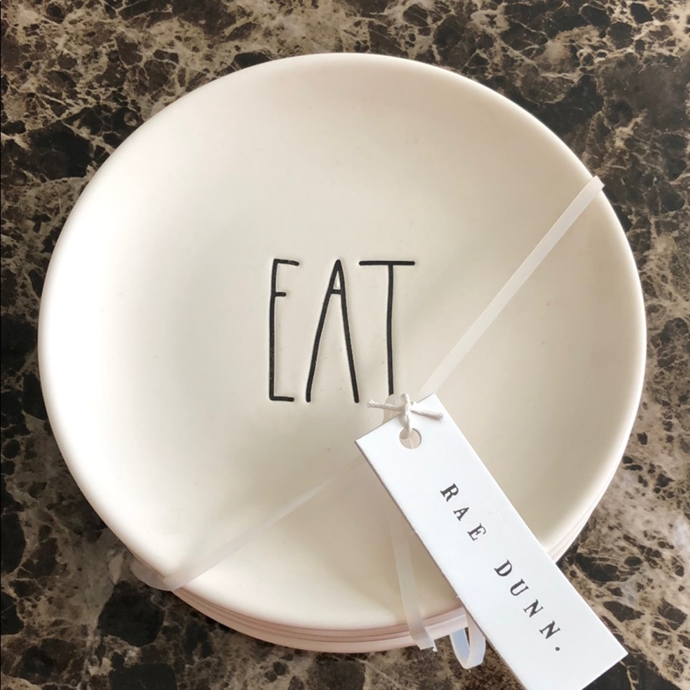 Rae Dunn Eat Plates (set of 4)